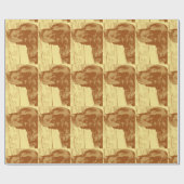Gordon Setter Head Cadeaupapier (Vlak)