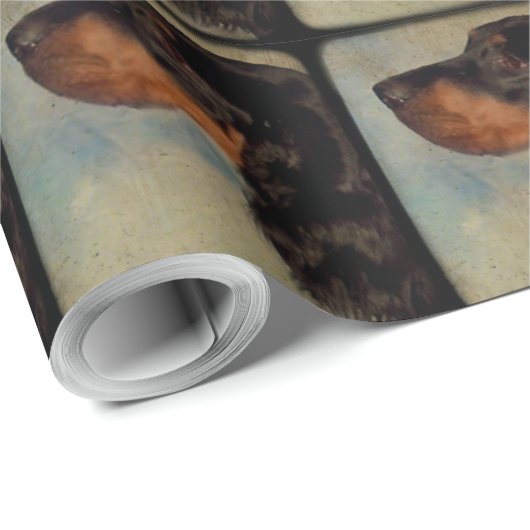 Gordon Setter Head Cadeaupapier (Rol Hoek)