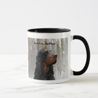 Gordon Setter Head Painting on a Ceramic Mug Mok