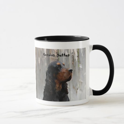 Gordon Setter Head Painting on a Ceramic Mug Mok (Rechts)