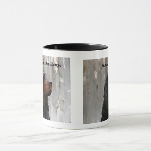 Gordon Setter Head Painting on a Ceramic Mug Mok (Midden)