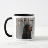Gordon Setter Head Painting on a Ceramic Mug Mok (Links)