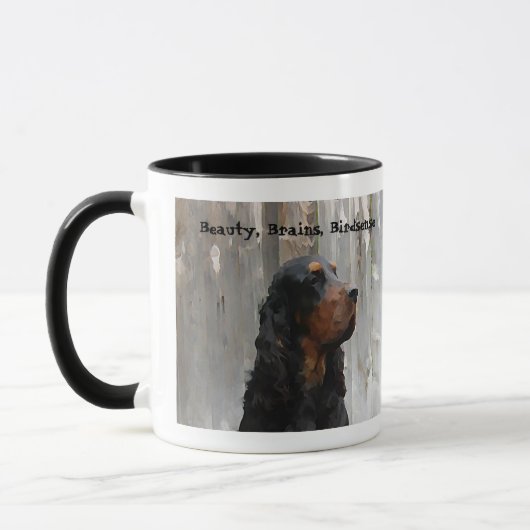 Gordon Setter Head Painting on a Ceramic Mug Mok (Links)