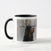 Gordon Setter Head Tekenen op een keramische Mok (Links)