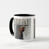 Gordon Setter Head Tekenen op een keramische Mok (Voorkant links)