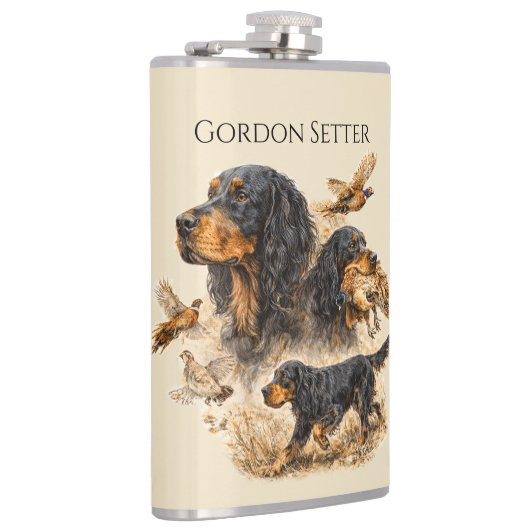 Gordon Setter Heupfles (Rechts)