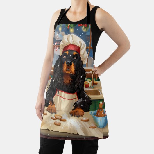 Gordon Setter Holiday Baking: Feestelijke Kerst Schort (Insitu)