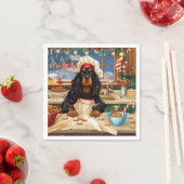 Gordon Setter Holiday Baking: Feestelijke Kerst Servet (Insitu)