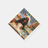 Gordon Setter Holiday Baking: Feestelijke Kerst Servet (Hoek)