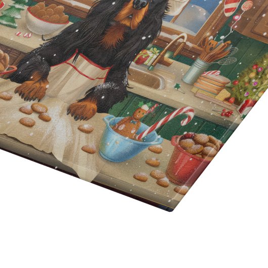 Gordon Setter Holiday Baking: Feestelijke Kerst Snijplank (Hoek)