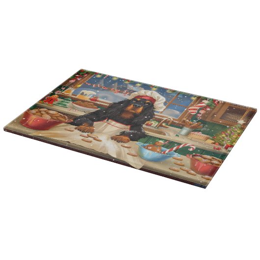 Gordon Setter Holiday Baking: Feestelijke Kerst Snijplank (Hoek)