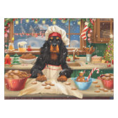 Gordon Setter Holiday Baking: Feestelijke Kerst Tafelkleed (Voorkant (Horizontaal))