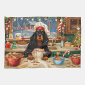 Gordon Setter Holiday Baking: Feestelijke Kerst Theedoek (Horizontaal)