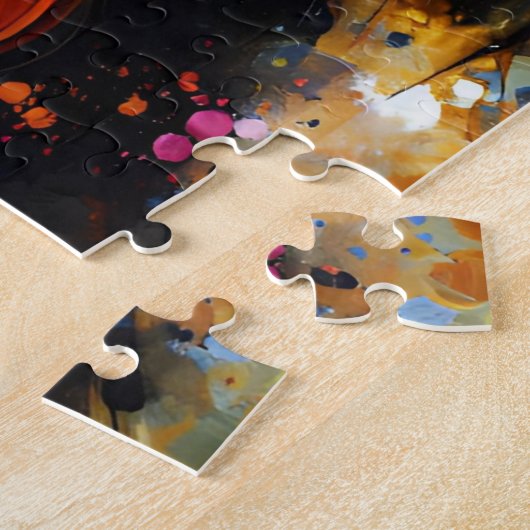 Gordon Setter Hond Acryl Print | Kleurrijk Legpuzzel (Zijkant)