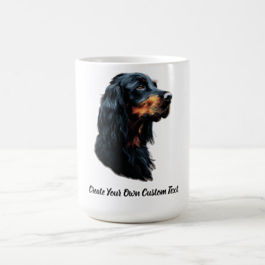 Gordon Setter Hond Maak Uw Eigen Aangepaste Tekst  Koffiemok (Center)