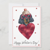 Gordon Setter Hondenliefhebber Valentijn Gift Feestdagenkaart (Voorkant)