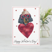 Gordon Setter Hondenliefhebber Valentijn Gift Feestdagenkaart (Staand voorkant)
