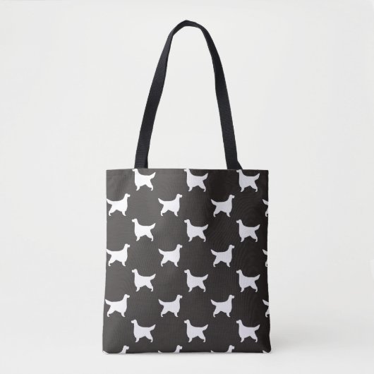 Gordon Setter Hondenras Silhouettes Patterned Tote Bag (Voorkant)