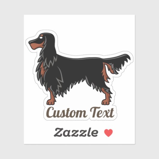 Gordon Setter Icon Sticker (Vel)
