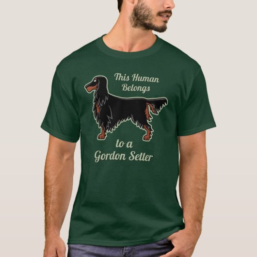 Gordon Setter Icon T-Shirt (Voorkant)
