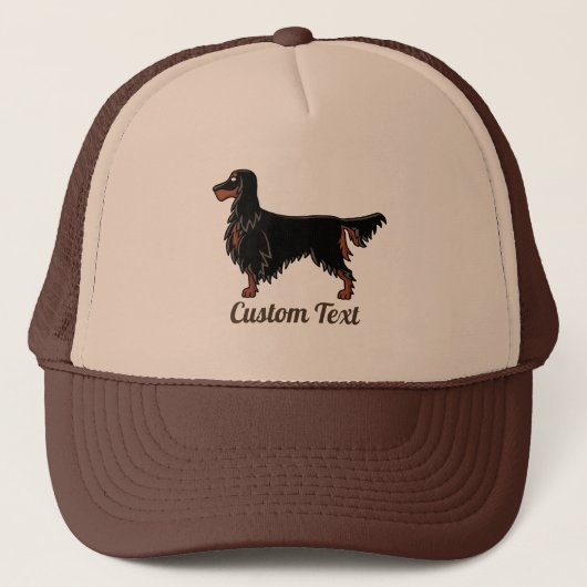 Gordon Setter Icon Trucker Hat Pet (Voorkant)