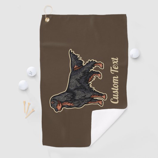 Gordon Setter Illustration Golf Towel Golfhanddoek (Insitu)
