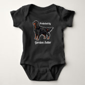 Gordon Setter Illustration Romper (Voorkant)