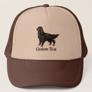 Gordon Setter Illustration Trucker Hat Pet