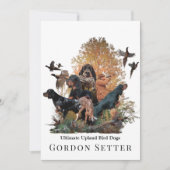 Gordon Setter, jachtseizoen Kaart (Voorkant)