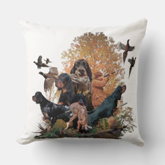 Gordon Setter, jachtseizoen Kussen (Voorkant)