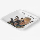 Gordon Setter, jachtseizoen Papieren Bordje (Gebogen)