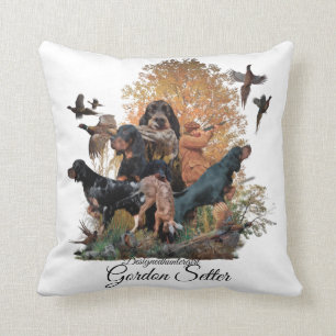 Gordon Setter, jachtseizoen Wood Wall Art Coffee Kussen