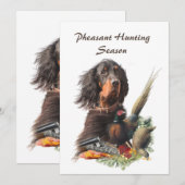 Gordon Setter Kaart (Voorkant / Achterkant)