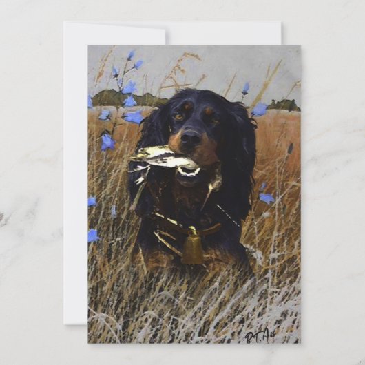 Gordon Setter Kaart (Achterkant)