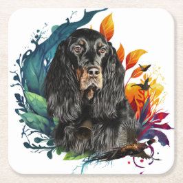 Gordon Setter Kartonnen Onderzetters