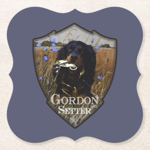 Gordon Setter Kartonnen Onderzetters