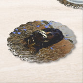 Gordon Setter Kartonnen Onderzetters (Gekanteld)