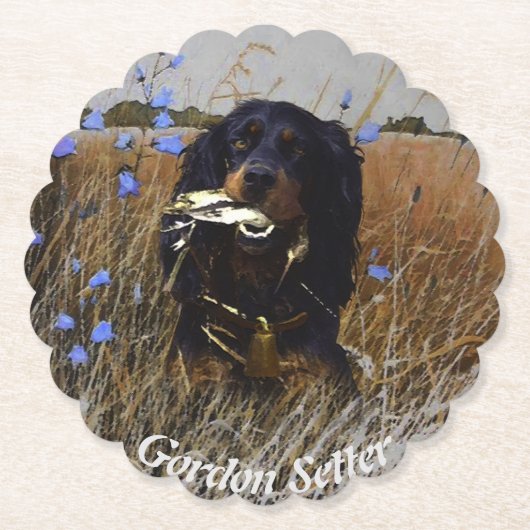 Gordon Setter Kartonnen Onderzetters (Voorkant)