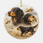 Gordon Setter Keramisch Ornament (Achterkant)