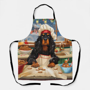 Gordon Setter Kerstbakfeest: Feestelijke Kerstmis Schort