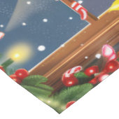 Gordon Setter Kerstbakken: Festive Kerstmis Tafelkleed (Gekanteld)