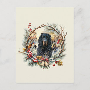 Gordon Setter Kerstvreugde – Seizoensgebonden hond Briefkaart