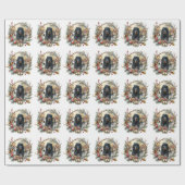 Gordon Setter Kerstvreugde – Seizoensgebonden Hond Cadeaupapier (Vlak)