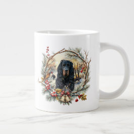 Gordon Setter Kerstvreugde – Seizoensgebonden Hond Grote Koffiekop