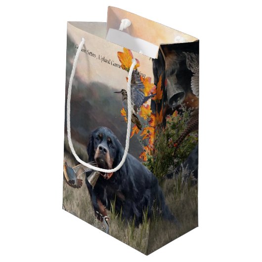 Gordon Setter  Klein Cadeauzakje (Achterkant Gekanteld)