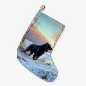 Gordon Setter Laat het Sneeuwen Kerstmis Kleine Kerstsok (Voorkant (Hangend))