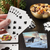 Gordon Setter Laat het Sneeuwen Kerstmis Pokerkaarten (Insitu)