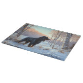 Gordon Setter Laat het Sneeuwen Kerstmis Snijplank (Hoek)