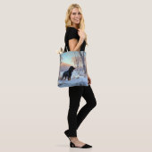 Gordon Setter Laat het Sneeuwen Kerstmis Tote Bag (Op model)