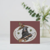 Gordon Setter leeft in de wieg Briefkaart (Staand voorkant)